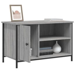 Berkfield Home TV Cabinet Grey Sonoma 80x40x50 cm Engineered Wood - Size: 80 x 40 x 50 cm - thumbnail 4