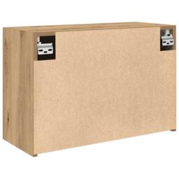 Berkfield Home Bathroom Wall Cabinet Artisan Oak 60x25x40 cm Engineered Wood in Brown - Size: 60 x 25 x 40 cm - thumbnail 8