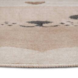 THE RUGS Adventures Cat Rug & Runner Kids Polypropylene Short Pile Rug in Brown - Size: 100 cm diameter - thumbnail 3