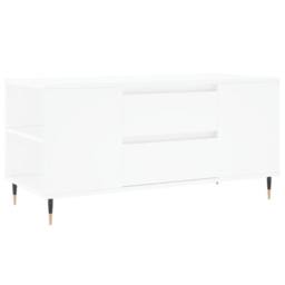 Berkfield Home Coffee Table White 102x44.5x50 cm Engineered Wood - thumbnail 2