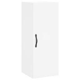 Berkfield Home Highboard White 34.5x34x180 cm Engineered Wood - thumbnail 5