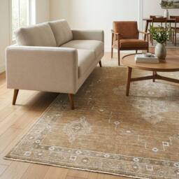 Livabliss Becki Owens Penny Vintage Beige Tan Traditional Vintage Boho Fringe Rug - Size: 160 cm x 215 cm - thumbnail 9