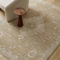 Livabliss Becki Owens Penny Vintage Beige Tan Traditional Vintage Boho Fringe Rug - Size: 160 cm x 215 cm - thumbnail 7