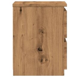 Berkfield Home Bedside Cabinets¬†2 pcs Aritisan Oak 30x30x40 cm Engineered Wood in Brown - Size: 30 x 30 x 40 cm - thumbnail 6