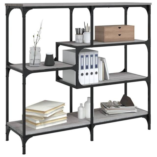 Berkfield Home Decorative Console Table Grey Sonoma 103x32x95 cm Engineered Wood - Size: 103 x 32 x 95 cm - image 1