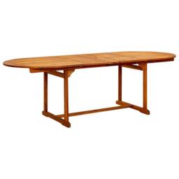Berkfield Home 7 Piece Garden Dining Set Solid Wood Acacia in Brown - thumbnail 4