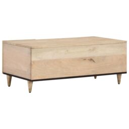 Berkfield Home Coffee Table 100x54x40 cm Solid Wood Mango in Brown - Size: 100 x 54 x 40 cm - thumbnail 5