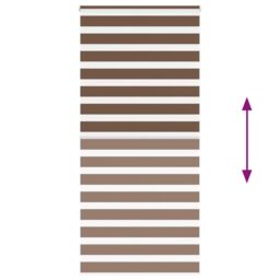 Berkfield Home Zebra Blind Brown 115x200 cm Fabric Width 110.9 cm Polyester - thumbnail 5
