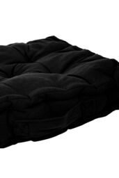 Living and Home Garden Armchair Cotton-Linen Cushion Chair Pad with Handle in Black - thumbnail 7