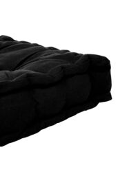Living and Home Garden Armchair Cotton-Linen Cushion Chair Pad with Handle in Black - thumbnail 6