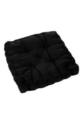 Living and Home Garden Armchair Cotton-Linen Cushion Chair Pad with Handle in Black - thumbnail 3