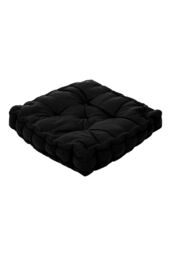 Living and Home Garden Armchair Cotton-Linen Cushion Chair Pad with Handle in Black - thumbnail 4