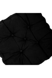 Living and Home Garden Armchair Cotton-Linen Cushion Chair Pad with Handle in Black - thumbnail 5
