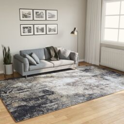 Berkfield Home Rug Washable Multicolour 190x300 cm Anti Slip - Size: 100 cm diameter - thumbnail 1