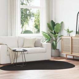 Berkfield Home Rug 'HUARTE' Short Pile Soft & Washable Black 160x230 cm - Size: Medium - thumbnail 4