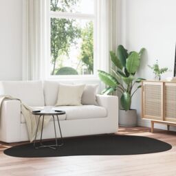 Berkfield Home Rug 'HUARTE' Short Pile Soft & Washable Black 160x230 cm - Size: Medium - thumbnail 1