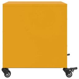 Berkfield Home Stylish Bedside Cabinets 2 pcs Mustard Yellow 36x39x43.5 cm Steel - thumbnail 7