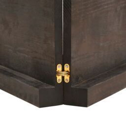 Berkfield Home Wall Shelf Dark Grey 120x40x(2-6) cm Treated Solid Wood Oak in Brown - thumbnail 6