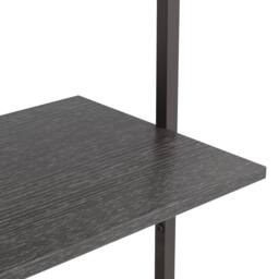 Berkfield Home 5-Tier Leaning Shelf Black 64x35x185 cm - Size: 64 x 35 x 185 cm - thumbnail 6