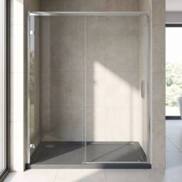 Balterley Contemporary Rectangular Shower Tray, 1600x760mm in Grey - thumbnail 6