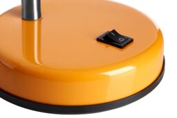 Orsina Red Table Lamp for Work Desk, Desk Lamp with Conical Lamp Head, Long Lasting Iron Bedside Lamp in Orange - thumbnail 2