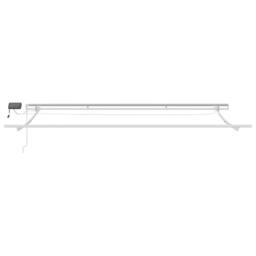 Berkfield Home Manual Retractable Awning with LED Yellow & Orange 450x350 cm - thumbnail 6