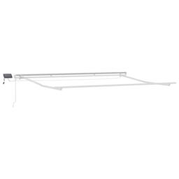 Berkfield Home Manual Retractable Awning with LED Yellow & Orange 450x350 cm - thumbnail 3