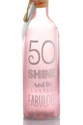 Boxer Gifts Women's 50th Birthday' Starlight Bottle - thumbnail 2