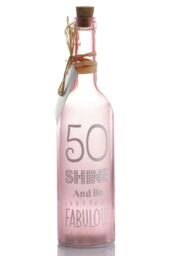 Boxer Gifts Women's 50th Birthday' Starlight Bottle - thumbnail 3