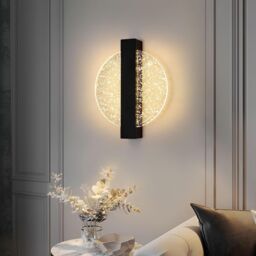 COMELY 12W LED Wall Light, Modern Indoor Wall Lamp, Round LED Wall Sconce in Warm White - thumbnail 2