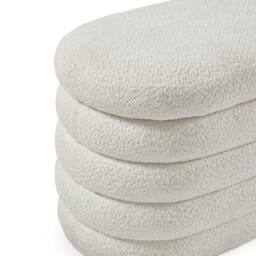 Cheshire Premium Belleford Upholstered Ottoman Storage Bench in Beige Boucle - thumbnail 9