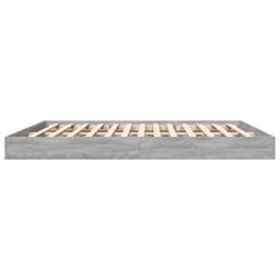 Berkfield Home Bed Frame without Mattress Grey Sonoma 180x200 cm Super King Engineered Wood - thumbnail 5