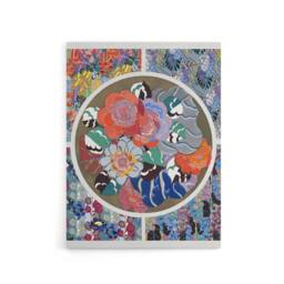 "Artery8 Floral Art Deco Pattern Benedictus Vintage Canvas Wall Art - Size: W18"" x H24""" - thumbnail 1