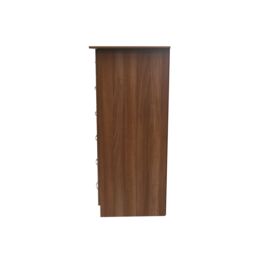 Ready Assembled 2 U Hampshire 1 Door 5 Drawer Childrens Wardrobe (Ready Assembled) in Walnut - thumbnail 2