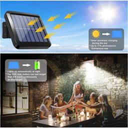 Kelvenix 4 Pack Solar LED Security Lights, Wall Lamp for Yard Outdoor Garden in Black - thumbnail 7