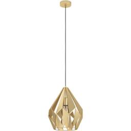 Loops Stylish Modern Gold-Coloured Pendant Light for Indoor Spaces in Gold - thumbnail 3