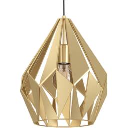 Loops Stylish Modern Gold-Coloured Pendant Light for Indoor Spaces in Gold - thumbnail 4
