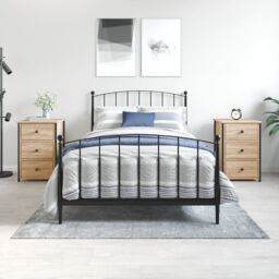 Berkfield Home Bedside Cabinets 2 pcs Sonoma Oak 40x36x60 cm Engineered Wood in Brown - Size: 40 x 36 x 60 cm - thumbnail 1