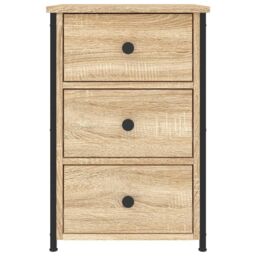 Berkfield Home Bedside Cabinets 2 pcs Sonoma Oak 40x36x60 cm Engineered Wood in Brown - Size: 40 x 36 x 60 cm - thumbnail 6