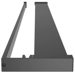 Berkfield Home Shower Shelf for Walk-in Shower Wall Black 115 cm Aluminium - thumbnail 4