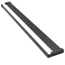 Berkfield Home Shower Shelf for Walk-in Shower Wall Black 115 cm Aluminium - thumbnail 2