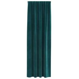Berkfield Home Elegant Blackout Curtains with Top Tape 2 pcs Dark Green Velvet - thumbnail 4