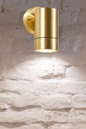Wall Mounted Downlight with LED GU10 Bulbs Included: Solid Brass - Twin Pack - thumbnail 3