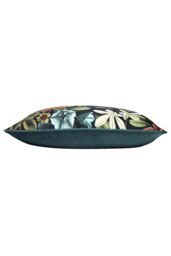 Evans Lichfield Midnight Garden Floral Printed Cushion in Teal - Size: 40 cm x 60 cm - thumbnail 3