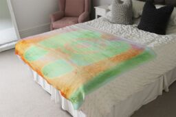 Benjamin Tate Design Feet Blanket in Natural - Size: 120 cm x 150 cm - thumbnail 3