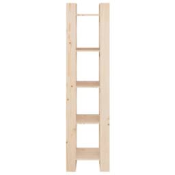 Berkfield Home Beautiful Book Cabinet/Room Divider 41x35x160 cm Solid Wood Pine in Light Tan - Size: 41 x 35 x 160 cm - thumbnail 5