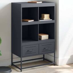 Berkfield Home Highboard Anthracite 68.5x39x111.5 cm Steel in Dark Grey