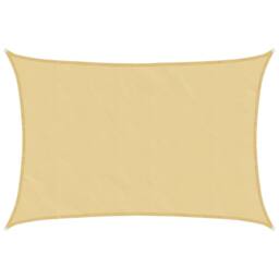 Berkfield Home Sun Shade Sail Sand 4.5x3.5 m 100% Polyester Oxford in Yellow - thumbnail 2
