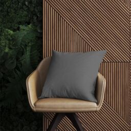 Warren Reed - Designer Slate Grey Outdoor Cushion - Size: 60 cm x 60 cm - thumbnail 2