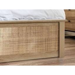 Cheshire Zinc Ottoman Bed - Oak - King (150cm) in Brown - thumbnail 5